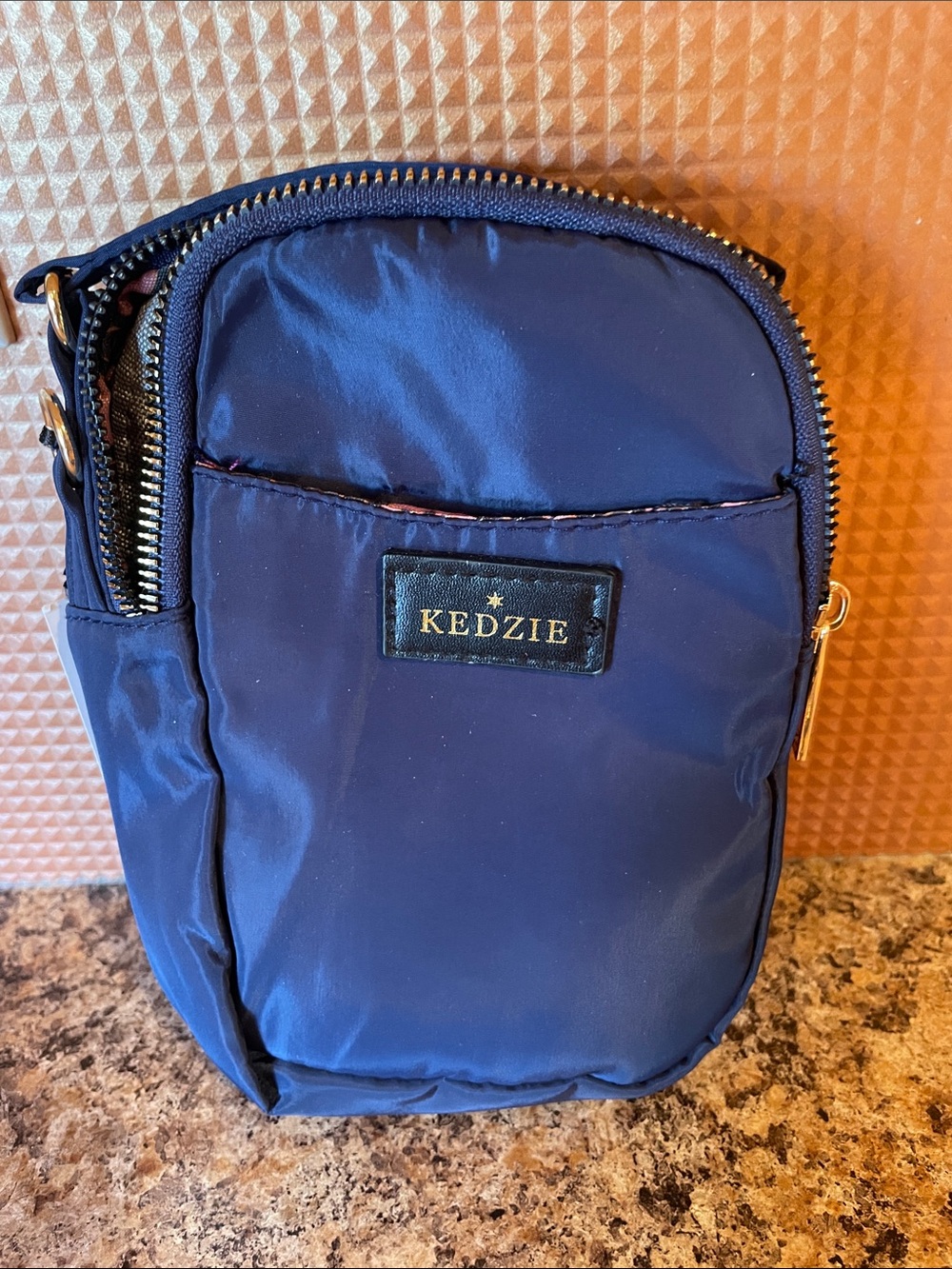 Kedzie Navy Mini Crossbody Bag